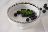 Salerno Small Footed Bowl - Silver